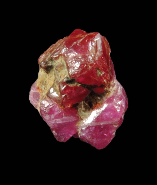 Corundum var. Ruby from Mogok District, 115 km NNE of Mandalay, Mandalay Division, Myanmar (Burma)