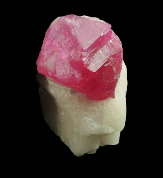 Corundum var. Ruby in marble from Jegdalek, Sarobi, Afghanistan