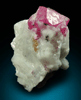 Corundum var. Ruby in marble from Jegdalek, Sarobi, Afghanistan