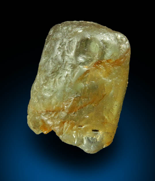 Corundum var. Yellow-Green Sapphire from Central Highland Belt, near Ratnapura, Sabaragamuwa Province, Sri Lanka