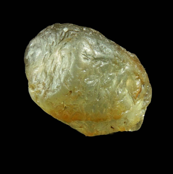 Corundum var. Yellow-Green Sapphire from Central Highland Belt, near Ratnapura, Sabaragamuwa Province, Sri Lanka