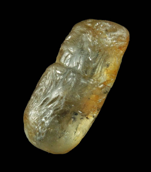 Corundum var. Yellow-Green Sapphire from Central Highland Belt, near Ratnapura, Sabaragamuwa Province, Sri Lanka