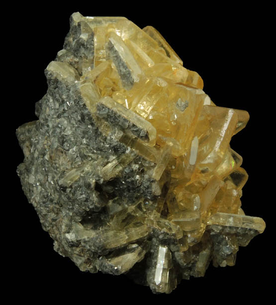 Barite with Calcite from Meikle Mine, Elko County, Nevada