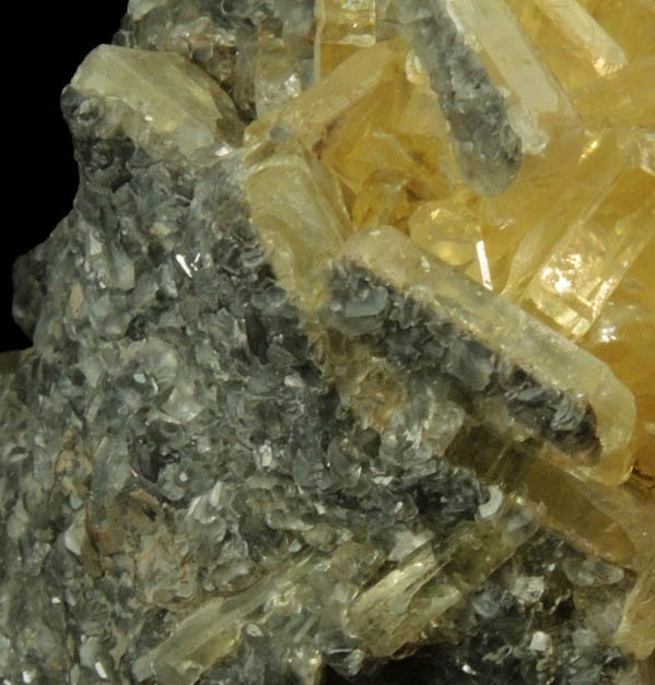 Barite with Calcite from Meikle Mine, Elko County, Nevada