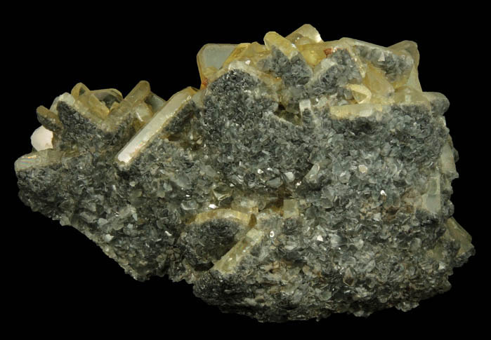 Barite with Calcite from Meikle Mine, Elko County, Nevada