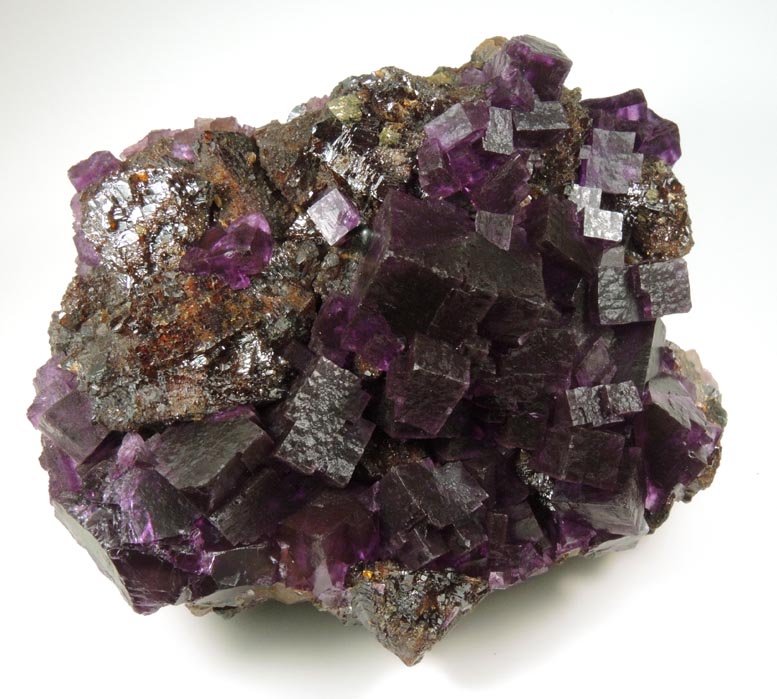 Fluorite on Sphalerite from Denton Mine, Harris Creek District, Hardin County, Illinois