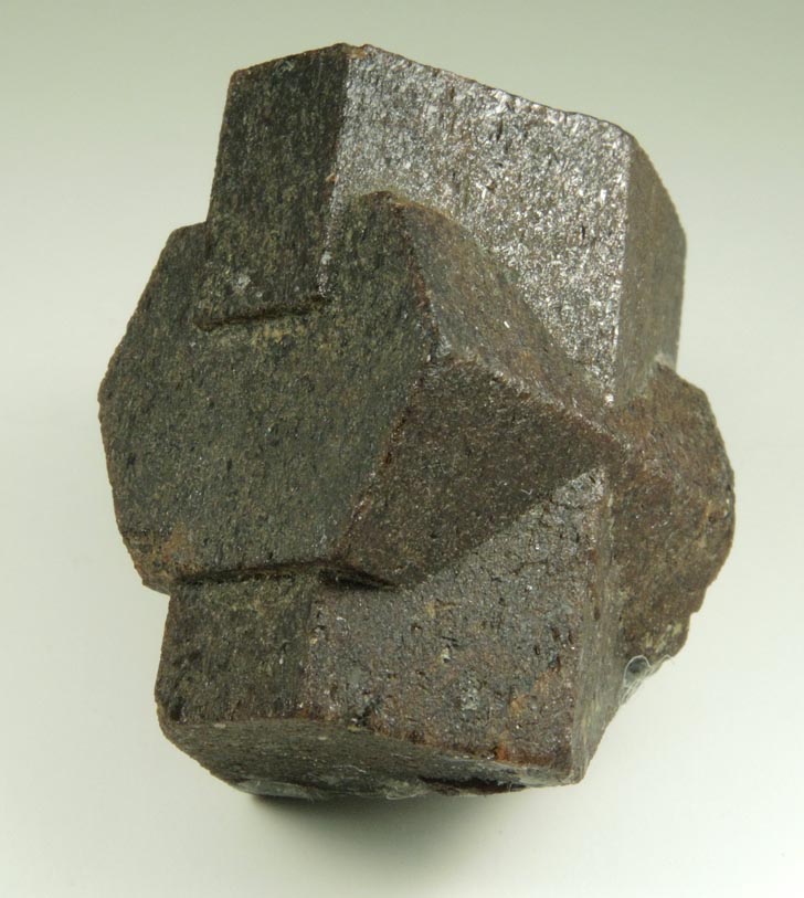 Staurolite (cross-twinned) from Pond Hill, near Pearl Lake, Lisbon, Grafton County, New Hampshire