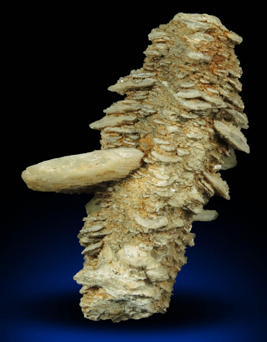Calcite (unusual parallel formation) with Pyrite from Thomaston Dam Railroad Cut, Thomaston, Litchfield County, Connecticut