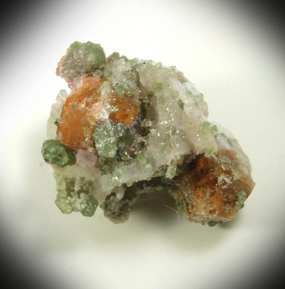 Grossular Garnet with Diopside and Clinozoisite from Pitts-Tenney Quarry, Minot, Androscoggin County, Maine