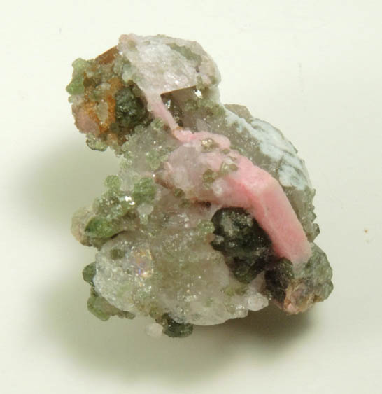 Grossular Garnet with Diopside and Clinozoisite from Pitts-Tenney Quarry, Minot, Androscoggin County, Maine