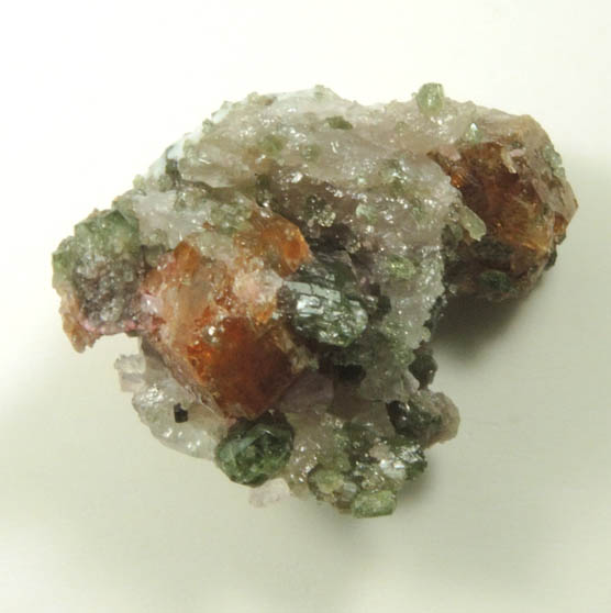 Grossular Garnet with Diopside and Clinozoisite from Pitts-Tenney Quarry, Minot, Androscoggin County, Maine