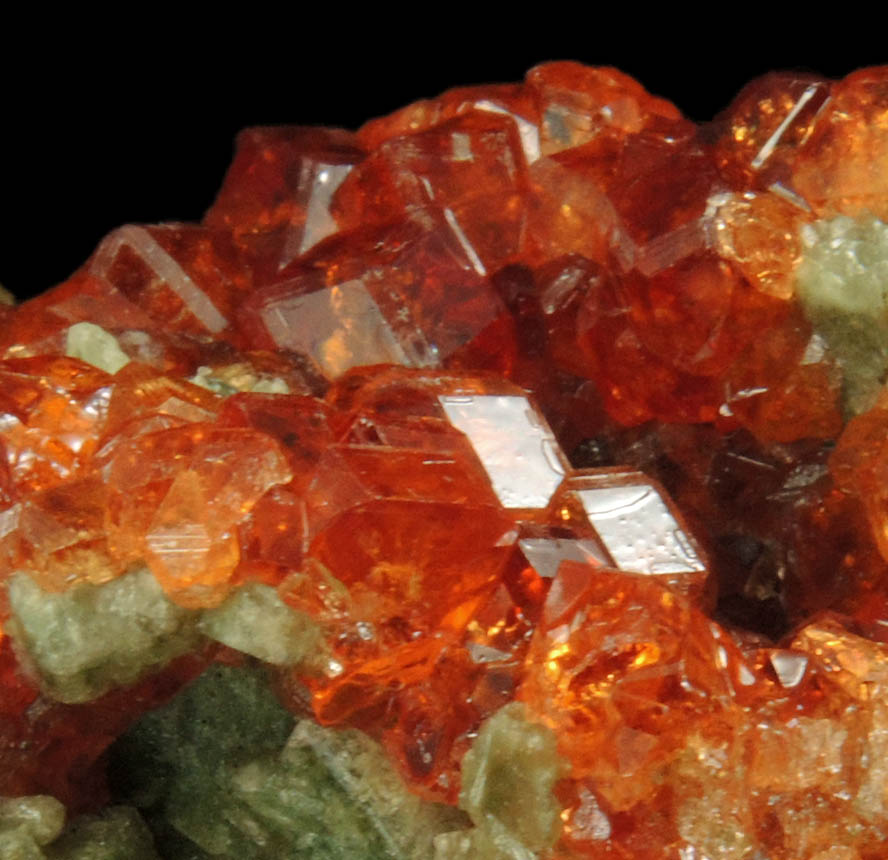 Grossular Garnet on Diopside from Belvidere Mountain Quarries, Lowell (commonly called Eden Mills), Orleans County, Vermont