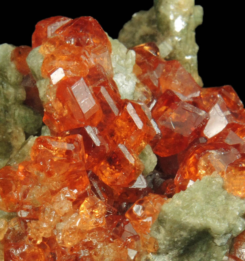 Grossular Garnet on Diopside from Belvidere Mountain Quarries, Lowell (commonly called Eden Mills), Orleans County, Vermont