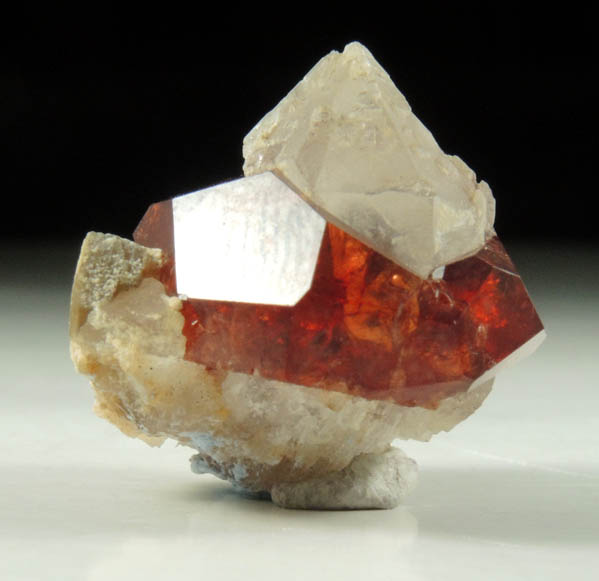 Grossular Garnet on Quartz from Chamachu, Skardu District, Haramosh Mountains, Gilgit-Baltistan, Pakistan