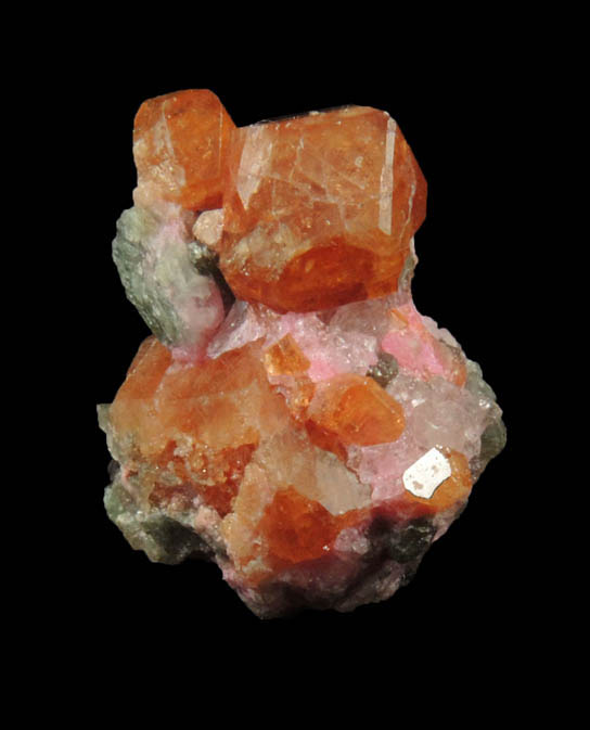 Grossular Garnet with Diopside and Clinozoisite from Pitts-Tenney Quarry, Minot, Androscoggin County, Maine