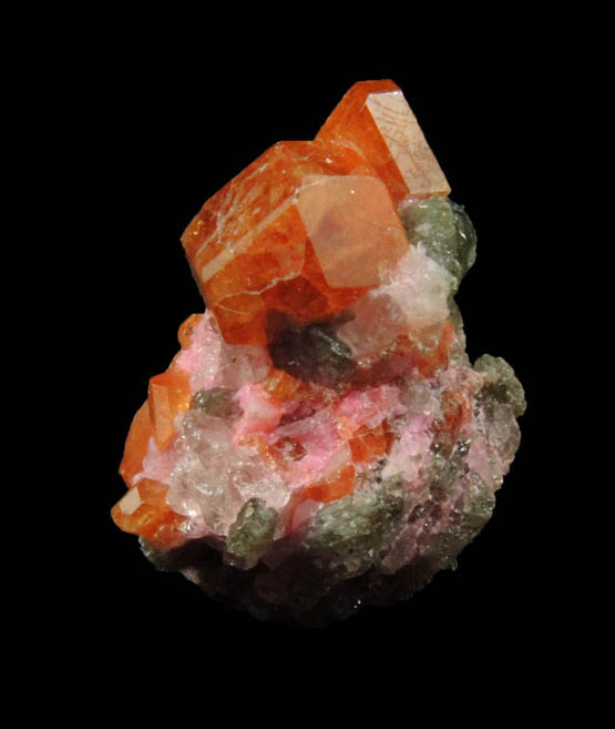 Grossular Garnet with Diopside and Clinozoisite from Pitts-Tenney Quarry, Minot, Androscoggin County, Maine