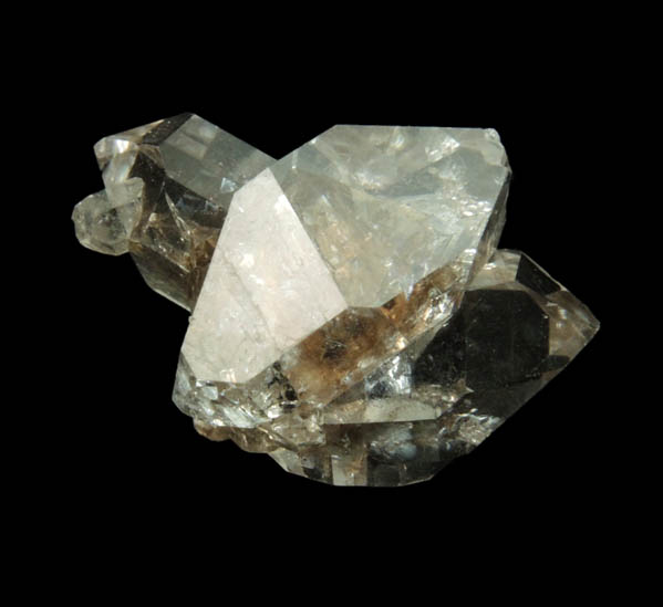 Quartz var. Herkimer Diamonds with hydrocarbon inclusions from Hickory Hill Diamond Diggings, Fonda, Montgomery County, New York