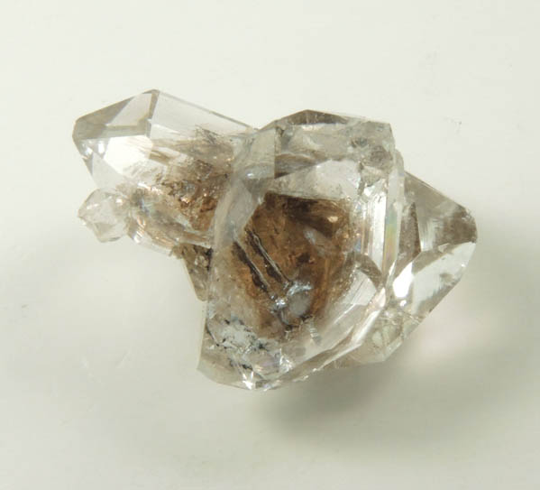 Quartz var. Herkimer Diamonds with hydrocarbon inclusions from Hickory Hill Diamond Diggings, Fonda, Montgomery County, New York