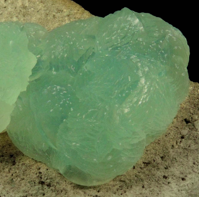 Prehnite from Upper New Street Quarry, Paterson, Passaic County, New Jersey