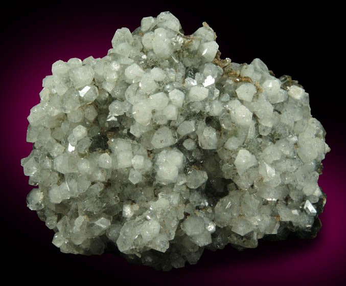 Apophyllite over Datolite with Prehnite from Upper New Street Quarry, Paterson, Passaic County, New Jersey