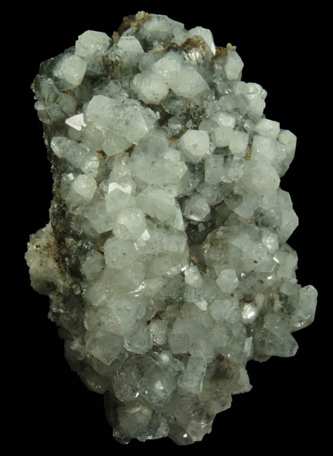 Apophyllite over Datolite with Prehnite from Upper New Street Quarry, Paterson, Passaic County, New Jersey