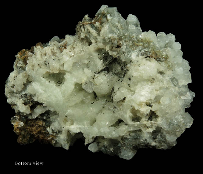 Apophyllite over Datolite with Prehnite from Upper New Street Quarry, Paterson, Passaic County, New Jersey