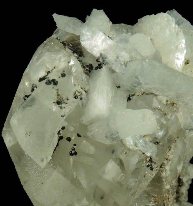 Heulandite with Chlorite on Calcite from Upper New Street Quarry, Paterson, Passaic County, New Jersey