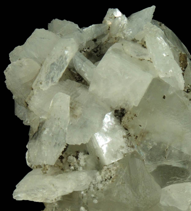 Heulandite with Chlorite on Calcite from Upper New Street Quarry, Paterson, Passaic County, New Jersey