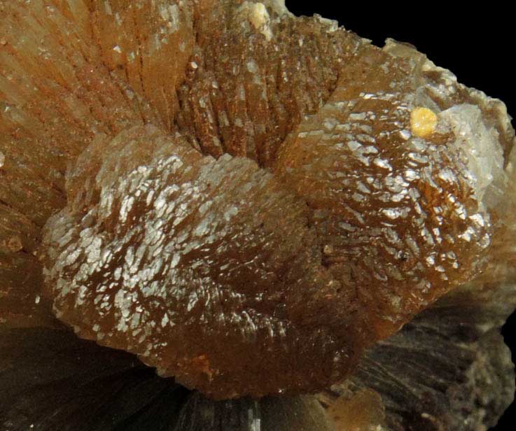 Stilbite with Calcite from Upper New Street Quarry, Paterson, Passaic County, New Jersey