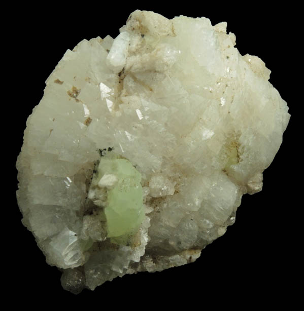 Heulandite with Prehnite from Upper New Street Quarry, Paterson, Passaic County, New Jersey