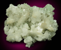 Stilbite on Prehnite from Upper New Street Quarry, Paterson, Passaic County, New Jersey