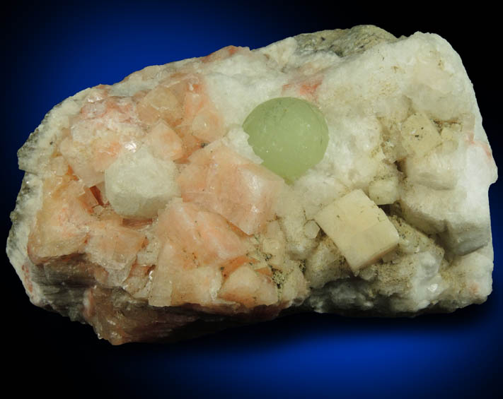 Chabazite, Analcime, Prehnite from Upper New Street Quarry, Paterson, Passaic County, New Jersey