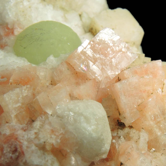 Chabazite, Analcime, Prehnite from Upper New Street Quarry, Paterson, Passaic County, New Jersey