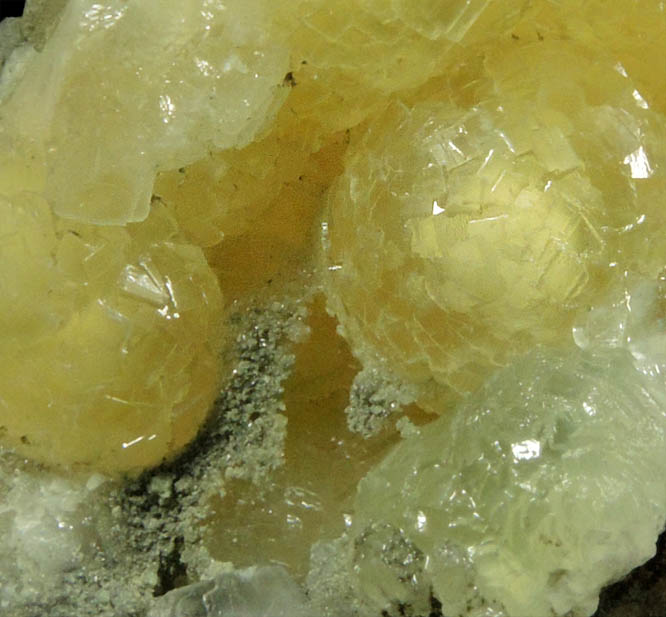 Prehnite with pearl-like luster from Upper New Street Quarry, Paterson, Passaic County, New Jersey