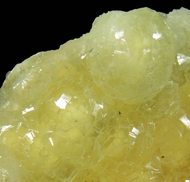 Prehnite with pearl-like luster from Upper New Street Quarry, Paterson, Passaic County, New Jersey