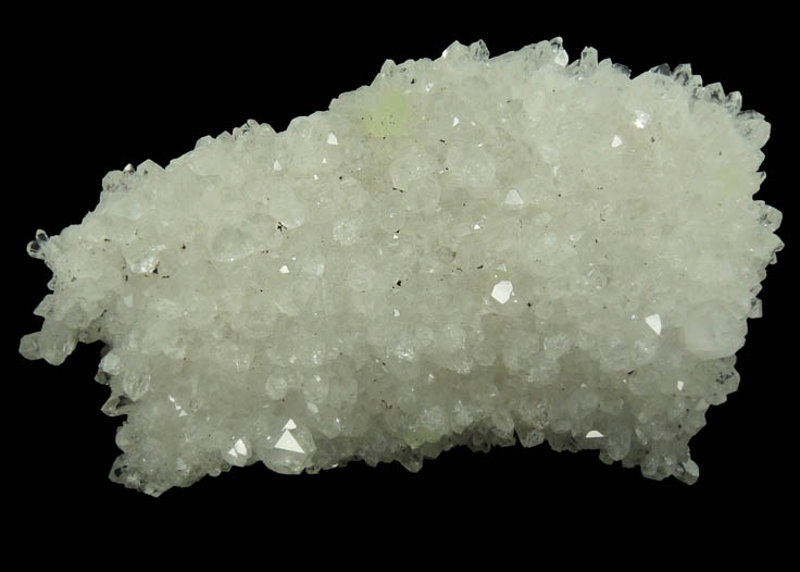 Heulandite on Quartz with Prehnite from Upper New Street Quarry, Paterson, Passaic County, New Jersey