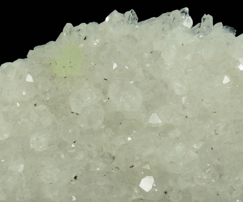 Heulandite on Quartz with Prehnite from Upper New Street Quarry, Paterson, Passaic County, New Jersey