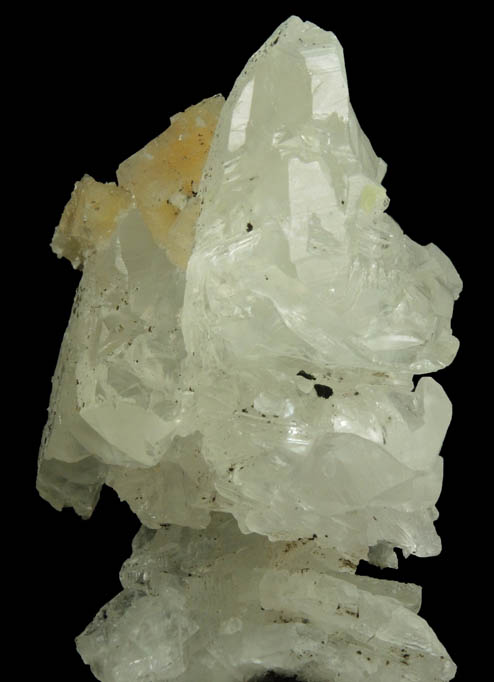 Chabazite on Calcite with pseudomorphic molds after Anhydrite plus minor Chlorite from Upper New Street Quarry, Paterson, Passaic County, New Jersey