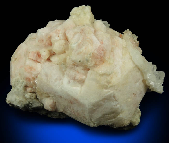 Analcime compound cluster with minor Calcite and Datolite from Upper New Street Quarry, Paterson, Passaic County, New Jersey