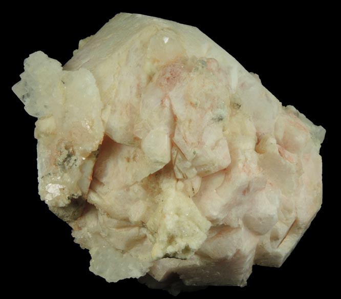 Analcime compound cluster with minor Calcite and Datolite from Upper New Street Quarry, Paterson, Passaic County, New Jersey