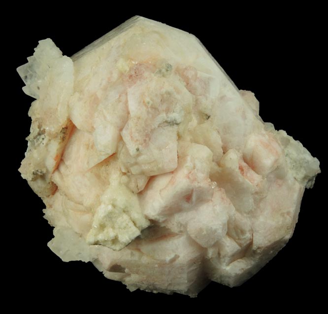 Analcime compound cluster with minor Calcite and Datolite from Upper New Street Quarry, Paterson, Passaic County, New Jersey