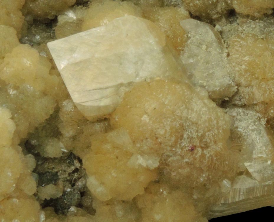 Stilbite and Calcite from Millington Quarry, Bernards Township, Somerset County, New Jersey