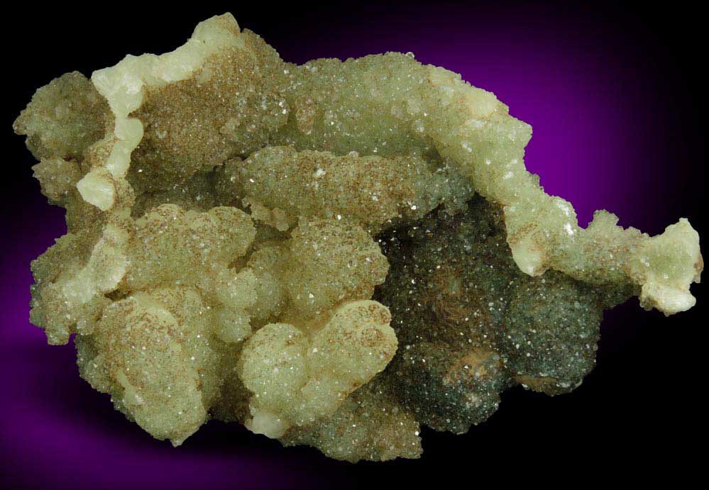 Apophyllite on Prehnite pseudomorphs after Anhydrite from Millington Quarry, Bernards Township, Somerset County, New Jersey