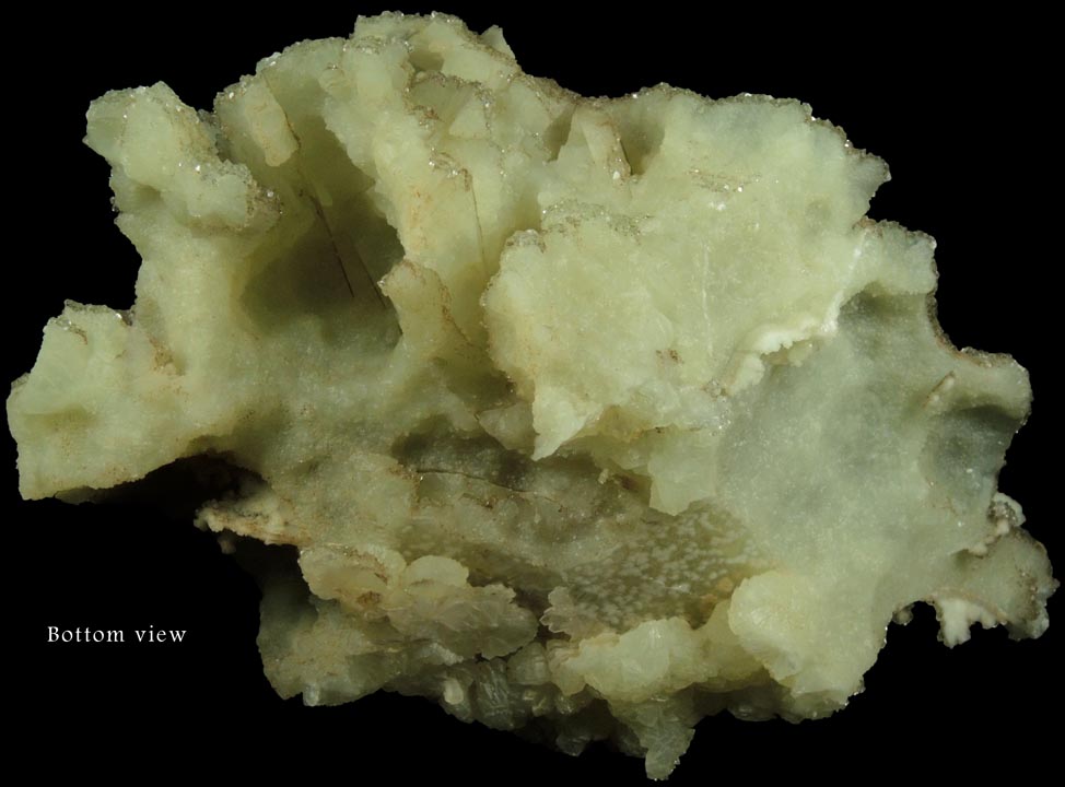 Apophyllite on Prehnite pseudomorphs after Anhydrite from Millington Quarry, Bernards Township, Somerset County, New Jersey