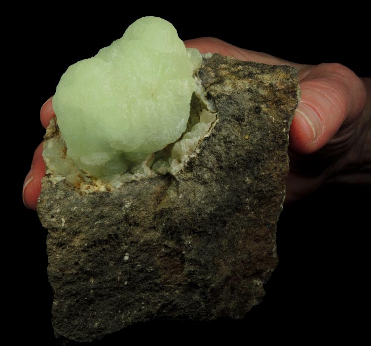 Prehnite from Millington Quarry, Bernards Township, Somerset County, New Jersey