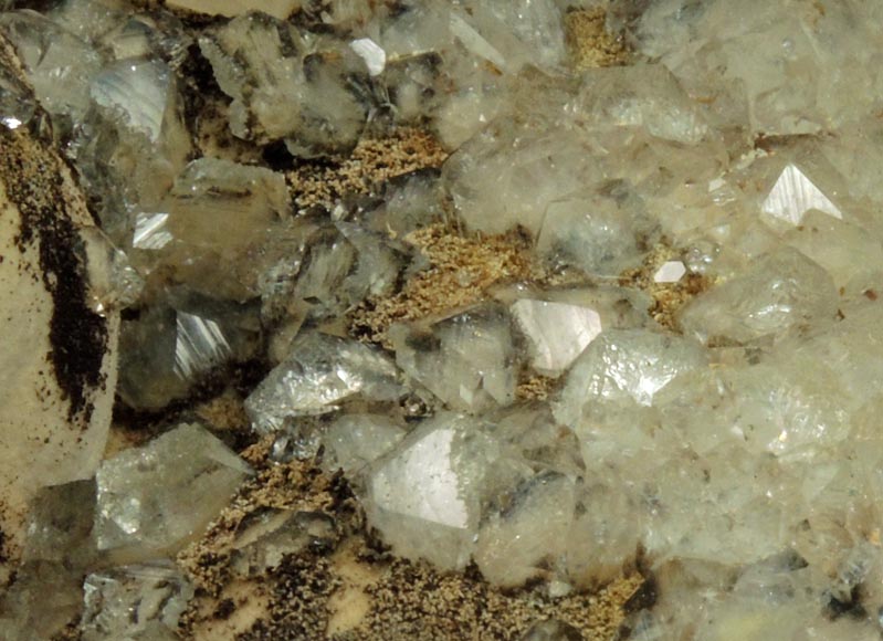 Apophyllite and Calcite on Pectolite from Millington Quarry, Bernards Township, Somerset County, New Jersey