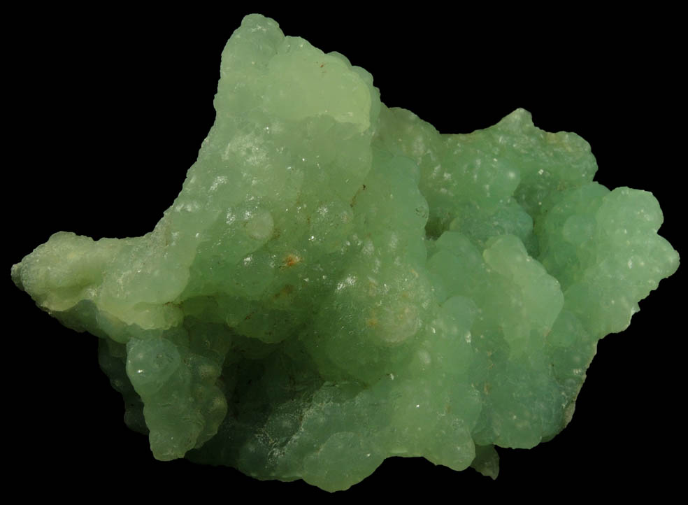 Prehnite from Upper New Street Quarry, Paterson, Passaic County, New Jersey