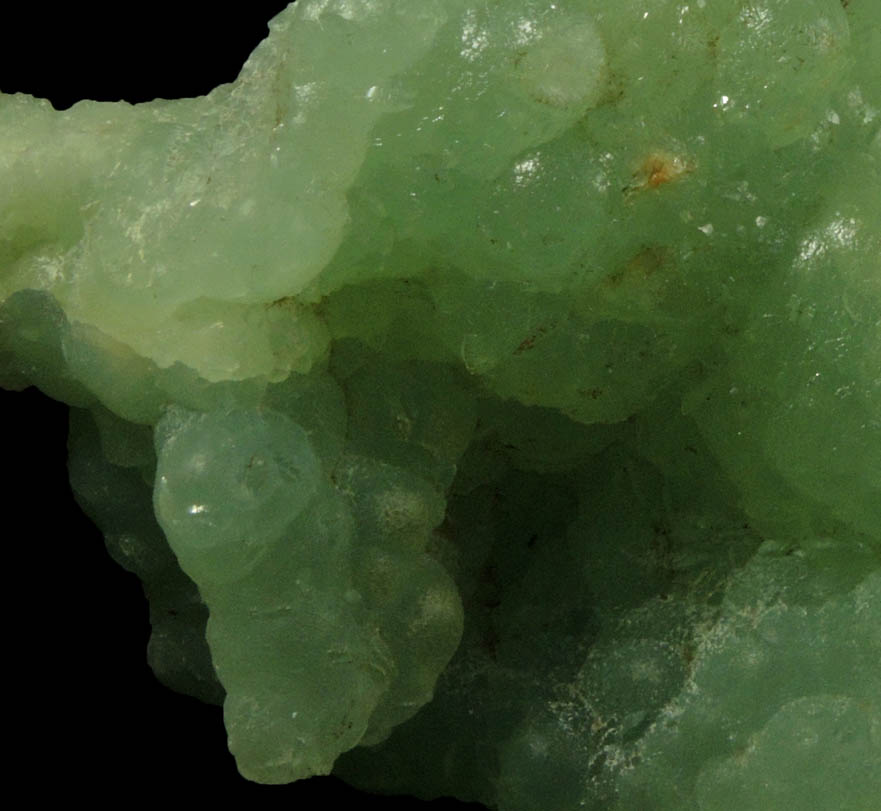 Prehnite from Upper New Street Quarry, Paterson, Passaic County, New Jersey