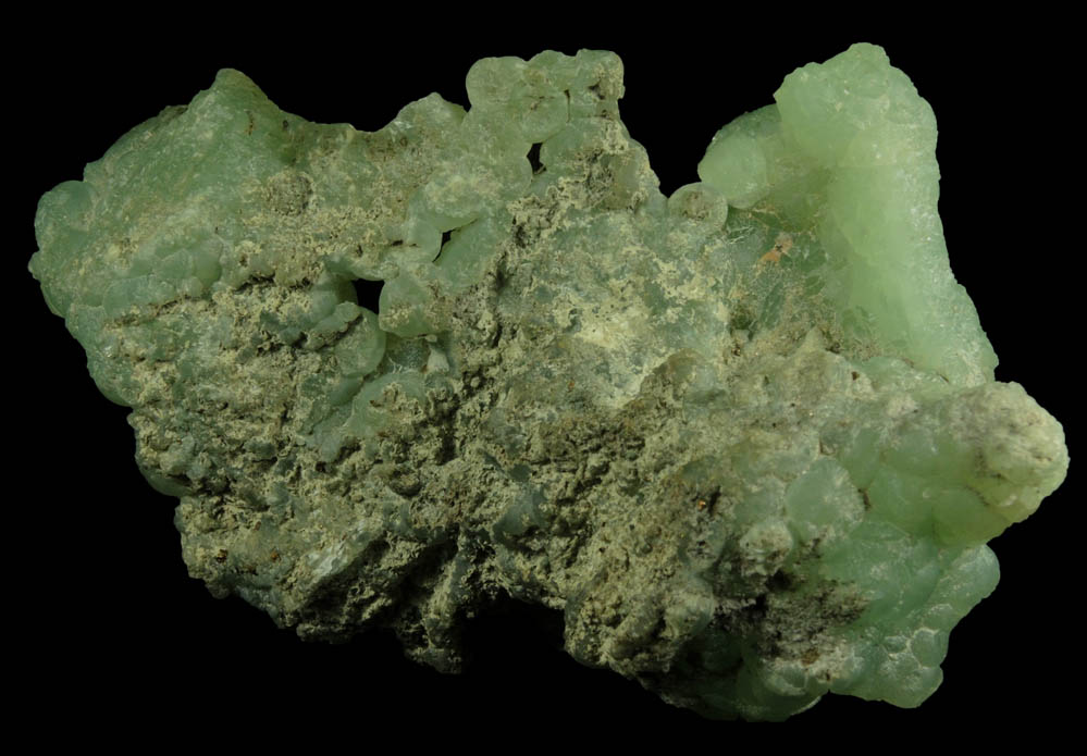 Prehnite from Upper New Street Quarry, Paterson, Passaic County, New Jersey