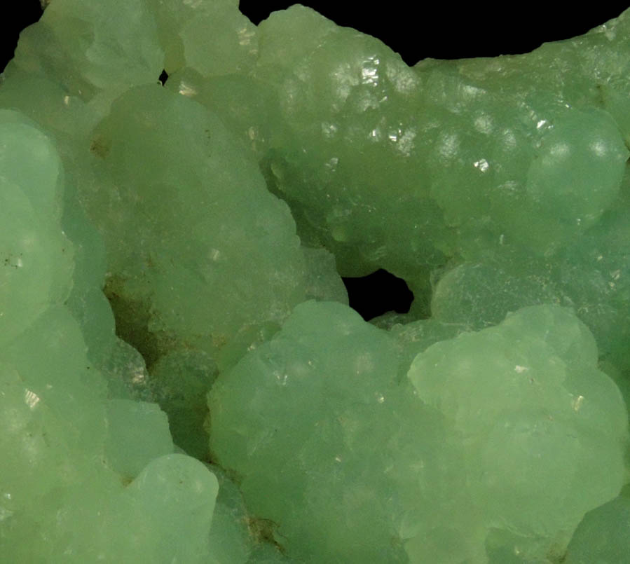 Prehnite from Upper New Street Quarry, Paterson, Passaic County, New Jersey